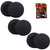 Headphone Cushion Compatible with Dell Byte Corseca (55mm / 5.5cm) | 5MM Thick Replacement Foam Sponge Ear Pads | High Density Foam Ear Muffs | Pack of 6 pcs /3 Pairs (Black) Crysendo