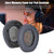 Headphone Cushion Compatible with JBL Quantum 100 Wireless Headphones | JBL Quantum 100 Replacement Earpads | High-Density Memory Foam & Softer Protein Leather (Grey) Crysendo