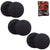 Headphone Cushion Compatible with Jabra Biz 1500 (55mm / 5.5cm) | Thick Replacement Foam Sponge Ear Pads | High Density Foam Ear Muffs | Pack of 6 pcs /3 Pairs (Black) Crysendo