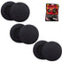 Headphone Cushion Compatible with Jabra Elite 45H (70mm / 6.5cm) | Thick Replacement Foam Sponge Ear Pads | High Density Foam Ear Muffs | Pack of 6 pcs /3 Pairs (Black)
