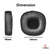 Headphone Cushion Compatible with Marshall Major 4 Headphones | Replacement Earpads High-Density Memory Foam & Softer Protein Leather (Black) Crysendo