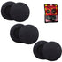 Headphone Cushion Compatible with Philips SHB (55mm / 5.5cm) | Thick Replacement Foam Sponge Ear Pads | High Density Foam Ear Muffs for Enhanced Comfort | Pack of 6 pcs /3 Pairs (Black)