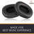 Headphone Cushion Compatible with Sennheiser HD 280 Pro Earpads | Sennheiser Earpads Replacement | Protein Leather & Memory Foam Headphone Ear Cushion Cover Earpads (Black) Crysendo