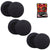 Headphone Cushion Compatible with Sennheiser PC 8/151/166 (65mm / 6.5cm) | 5MM Thick Replacement Foam Sponge Ear Pads | High Density Foam Ear Muffs | Pack of 6 pcs /3 Pairs (Black) Crysendo