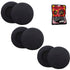Headphone Cushion Compatible with Sennheiser PC 8/151/166 (65mm / 6.5cm) | 5MM Thick Replacement Foam Sponge Ear Pads | High Density Foam Ear Muffs | Pack of 6 pcs /3 Pairs (Black)
