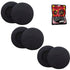 Headphone Cushion Compatible with Sony MDR IF245R (65mm/6.5cm) | 5MM /10MMThick Replacement Foam Sponge Ear Pads | High Density Foam Ear Muffs for Enhanced Comfort | Pack of 6 pcs /3 pairs (Black)
