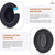 Headphone Cushion For Sennheiser HD 350 BT / 4.40 BT/HD 4.50 BT/HD 4.50 BTNC / 458 BT Earpads | Protein Leather + Memory Foam | Replacement Headset Earpads (Black) Crysendo