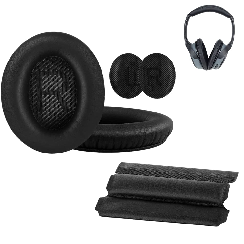 Headphone Cushion & Headband Cover for Bose QC35 / QC35ii / SoundTrue &  SoundLink On-Ear Headphones