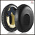 Headphone Cushion + Headband for Bose QC3 Headphone | Replacement Headband & Pads Earpads Protein Leather + Memory Foam (Black) Crysendo