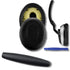 Headphone Cushion + Headband for Bose QC3 Headphone | Replacement Headband & Pads Earpads Protein Leather + Memory Foam (Black)