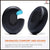 Headphone Cushion + Headband for Bose QC3 Headphone | Replacement Headband & Pads Earpads Protein Leather + Memory Foam (Black) Crysendo