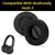 Headphone Cushion Pad Compatible with Skulcandy Hesh 2 | 80mm Replacement Headset Ear Cushion Pads | Protein Leather & Memory Foam Headphone Ear Cushion Cover Earpads (Black) Crysendo