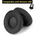 Headphone Cushion Pad Compatible with Skulcandy Hesh 2 | 80mm Replacement Headset Ear Cushion Pads | Protein Leather & Memory Foam Headphone Ear Cushion Cover Earpads (Black) Crysendo