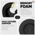 Headphone Cushion Pad Compatible with Skulcandy Hesh 2 | 80mm Replacement Headset Ear Cushion Pads | Protein Leather & Memory Foam Headphone Ear Cushion Cover Earpads (Black) Crysendo