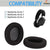 Headphone Cushion Pad Compatible with SteelSeries Arctis 3/ Arctis 5/ Arctis 7| Replacement Headset Ear Cushion | Fabric & Memory Foam Headphone Ear Cushion Cover Earpads Crysendo
