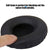 Headphone Cushion | Replacement Headphones Cushion Pads Protein Leather & Memory Foam (Black) Crysendo