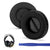 Headphone Cushion | Replacement Headphones Cushion Pads Protein Leather & Memory Foam (Black) Crysendo