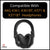 Headphone Cushion for AKG K361, K361BT, K371 & K371BT Headphones | Replacement Ear Cushion Foam Cover Earpads Soft Cushion | Protein Leather & Memory Foam (Black) Crysendo