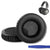 Headphone Cushion for Beyerdynamic, AKG, Redgear Cosmo, JVC HARX700, Fi-re Boltt Blast, Boult Audio ProBass Ranger Headphones | Replacement Protein Leather & Memory Foam Cushion (Black) Crysendo