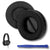 Headphone Cushion for Beyerdynamic DT 240 Headphones | Replacement Ear Pads Velour & Memory Foam (Black) Crysendo