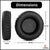 Headphone Cushion for Boat Rockers 400 Headphone | 70mm Replacement Ear Pads Ear Cushion PU Leather & Foam Pads (Black) Crysendo