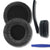 Headphone Cushion for Senheiser PX100, PX100-II, PC130, PC131, PXC150, PX200, PX200-II, PXC250, PXC300 Headphones | Replacement Soft Ear Cushion Frog Leather & Soft Foam Earpads (Black) Crysendo