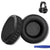 Headphone Cushions Compatible with OneOdio Pro-10 / OneOdio Over Ear DJ / OneOdio Pro 50 Headphone | Round Replacement Memory Foam + PU Leather Headphone Ear Cushion (Black) Crysendo