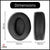 Headphone Cushions for Senheiser HD 350 BT / 4.40 BT/ HD 4.50BT/ HD 4.50 BTNC / 458 BT Headphones | Upgraded Luxury Sheepskin Leather Super Soft Earpads | High-Density Foam (Black) Crysendo