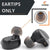 (Medium, Grey & Black (12Pcs)) Soft Silicone Rubber Earbuds Tips Eartips Earpads Earplugs in Earphones and Bluetooth Compatible with Sennheiser Skullcandy Samsung Sony JBL Mi Beats Crysendo