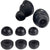 Memory Foam Ear Tips Replacement for Jab-ra Elite 85t Headphones, Soft Foam Earbud Tips, Earbuds, 3 Pairs S/M/L Memory Foam (Black) Crysendo