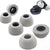 Memory Foam Ear Tips Replacement for Jab-ra Elite 85t Headphones, Soft Foam Earbud Tips, Earbuds, 3 Pairs S/M/L Memory Foam (Grey) Crysendo