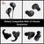 Memory Foam Ear Tips for 4.5mm Nozzle Earphones | Pain Reducing, Anti-Slip Replacement Eartips | Fit in Charging Case (Large - 2 Pairs) (Black) Crysendo