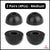 Memory Foam Ear Tips for 4.5mm Nozzle Earphones | Pain Reducing, Anti-Slip Replacement Eartips | Fit in Charging Case (Medium - 2 Pairs) (Black) Crysendo