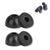 Memory Foam Ear Tips for 4.5mm Nozzle Earphones | Pain Reducing, Anti-Slip Replacement Eartips | Fit in Charging Case (Small - 2 Pairs) (Black) Crysendo