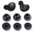 Memory Foam Eartips for Sam-Sung Galaxy Buds Plus Earbuds | Replacement Ear Tips | No Ear Pain, Anti-Slip, Fits in Charging Case (S, M, L) (Black) Crysendo