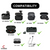 Memory Foam Eartips for Son-y WF-1000XM3, WF-1000XM4, WF-XB700, Sony WI-XB400 WF-C500 Earbuds | No Ear Pain, Anti-Slip, Fits in Charging Case Crysendo