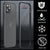 Metal Bumper Case for iPhone 14 Pro | Raised Edge Protection Frame Case Cover with Soft Lining (Black) Crysendo