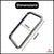 Metal Bumper Case for iPhone 14 Pro | Raised Edge Protection Frame Case Cover with Soft Lining (Silver) Crysendo