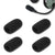Mic Cover Compatible with David Clark M-4, M-7 Aviation Headsets | High Density Foam Sponge Windscreen | Soft Mic Shield with Pop Filter Protection (Black - 4pcs) Crysendo