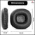 Protein Leather & Memory Foam Ear Cushions Compatible with Marshall Major II (2) Cushion Cover Ear Cups for Bluetooth On-Ear Headphones (Black) Crysendo