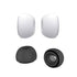 Replacement Ear Tips Buds Compatible with AirPods Pro & AirPods Pro 2 Headphones Silicone 2 Pairs, Medium, Black & White