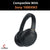 Replacement Headphone Headband Cover Flexible Zipper Pad Protector Compatible with Son-y 1000XM3 Headphone | No Tools Required (Black). (Cushion + Headband) Crysendo
