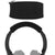 Replacement Headphone Headband Cover Flexible Zipper Pad Protector Compatible with Son-y 1000XM4 Headphone | No Tools Required (Black) Crysendo