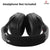 Replacement Headphone Headband Cover Flexible Zipper Pad Protector Compatible with Son-y 1000XM4 Headphone | No Tools Required (Black) Crysendo