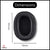 Sheepskin Leather Cushion for ATH M30 / M35 / M40X / M50 / M50X  / M50S Audio Technica M-Series Headphone | Upgraded Luxury Cushion Super Soft Earpads | High-Density Memory Foam (Black) Crysendo