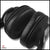 Sheepskin Leather Cushion for ATH M30 / M35 / M40X / M50 / M50X  / M50S Audio Technica M-Series Headphone | Upgraded Luxury Cushion Super Soft Earpads | High-Density Memory Foam (Black) Crysendo