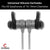 Silicone Earhook for All 10-14mm Diameter Earphones | Prevents Earbuds from Falling | 3 Pairs - S, M, L (Grey) Crysendo