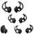 Silicone Eartips for Bose QuietComfort Sport Earbud | Replacement Eartips, Soft & Comfortable | 3 Pairs - S, M, L (Black) Crysendo