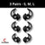 Silicone Eartips for Bose QuietComfort Sport Earbud | Replacement Eartips, Soft & Comfortable | 3 Pairs - S, M, L (Black) Crysendo