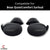 Silicone Eartips for Bose QuietComfort Sport Earbud | Replacement Eartips, Soft & Comfortable | 3 Pairs - S, M, L (Black) Crysendo